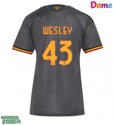 AS Roma Wesley Franca #43 Replika Tredjetrøje Dame 2026-27 Kortærmet